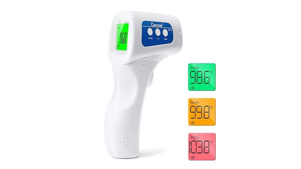 contactless infrared temperature reading