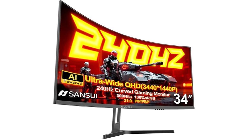 curved ultrawide gaming monitor