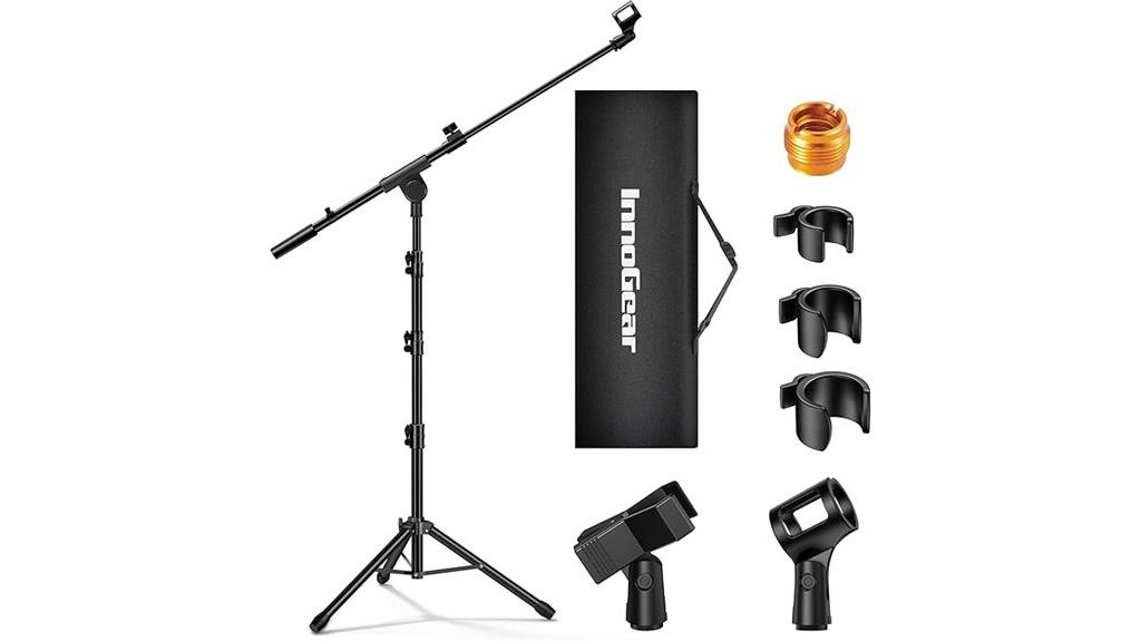 dual microphone tripod set
