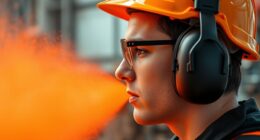 ear protection during spraying