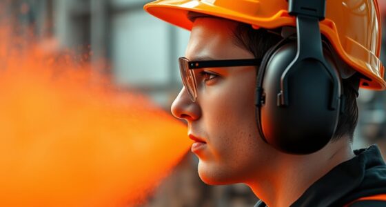 ear protection during spraying