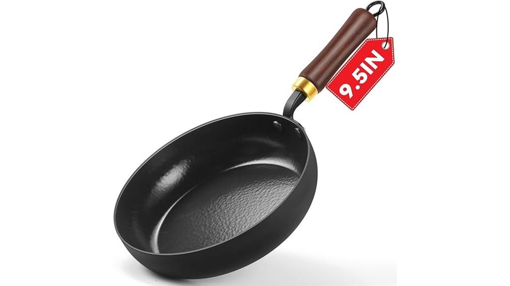enameled carbon steel frying pan