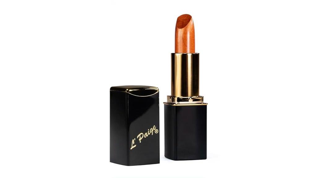 frosted copper lipstick design