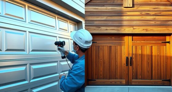 garage door spray techniques