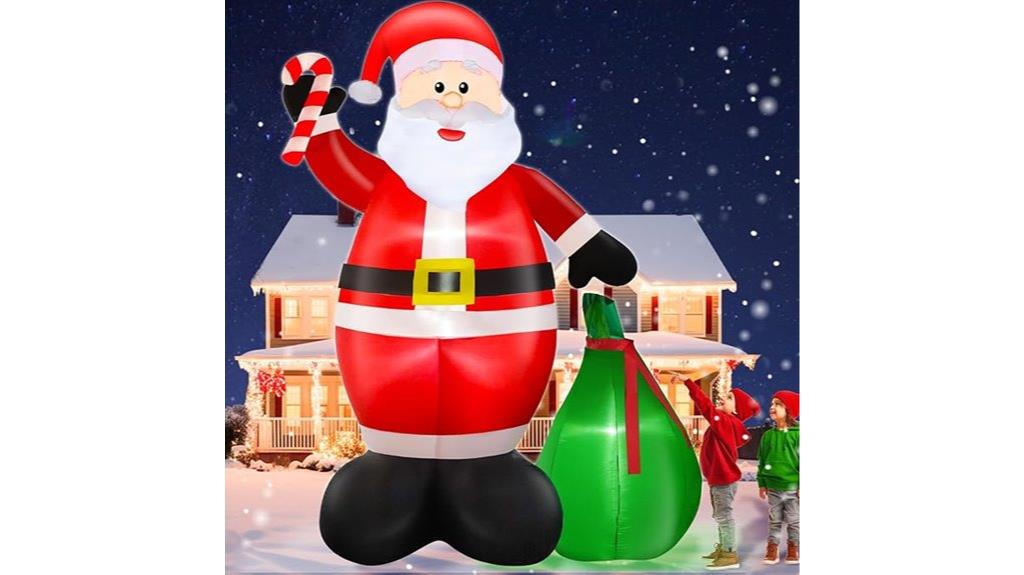 giant santa led inflatable