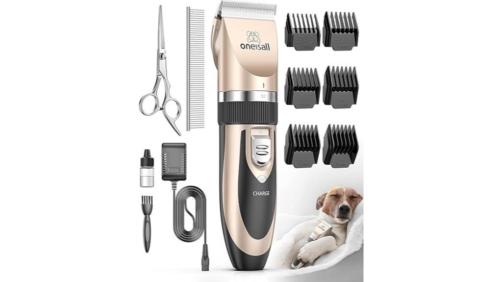 gold cordless dog grooming kit