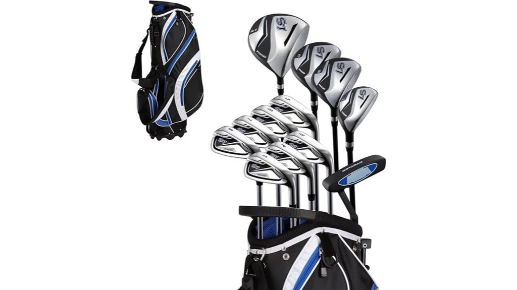 golf club set with titanium driver