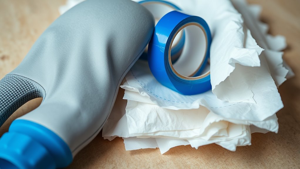 hand tape paper masking