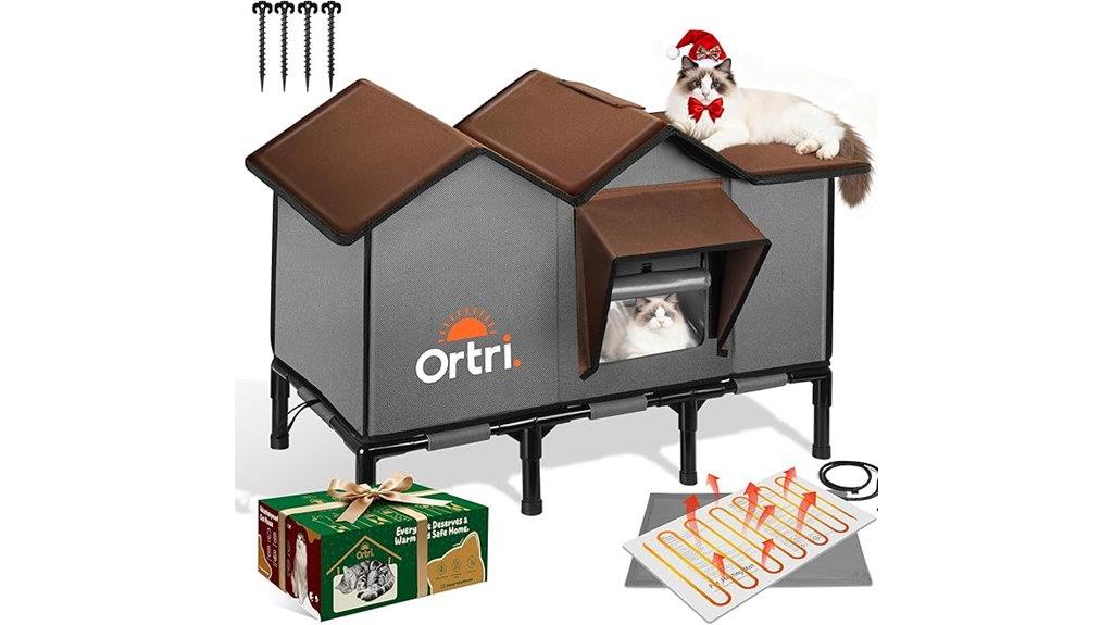 heated weatherproof cat shelter