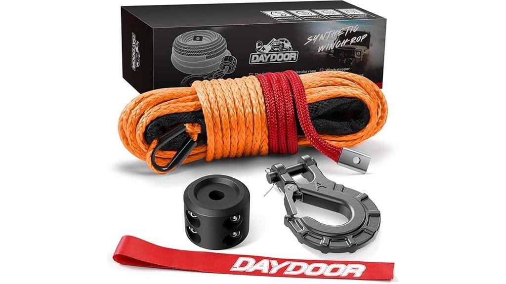 heavy duty synthetic winch rope