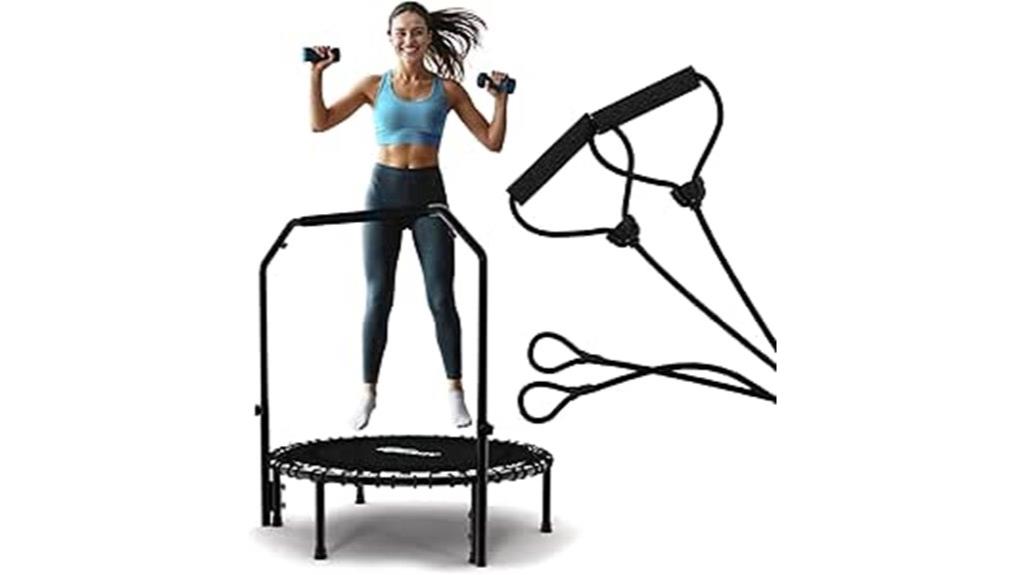 indoor fitness trampoline bar