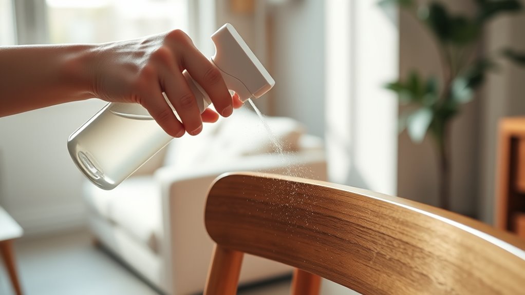 indoor furniture spray precautions