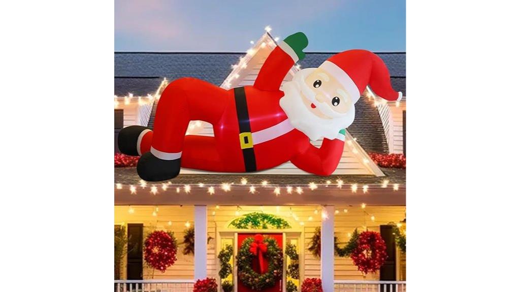 inflatable santa outdoor decoration