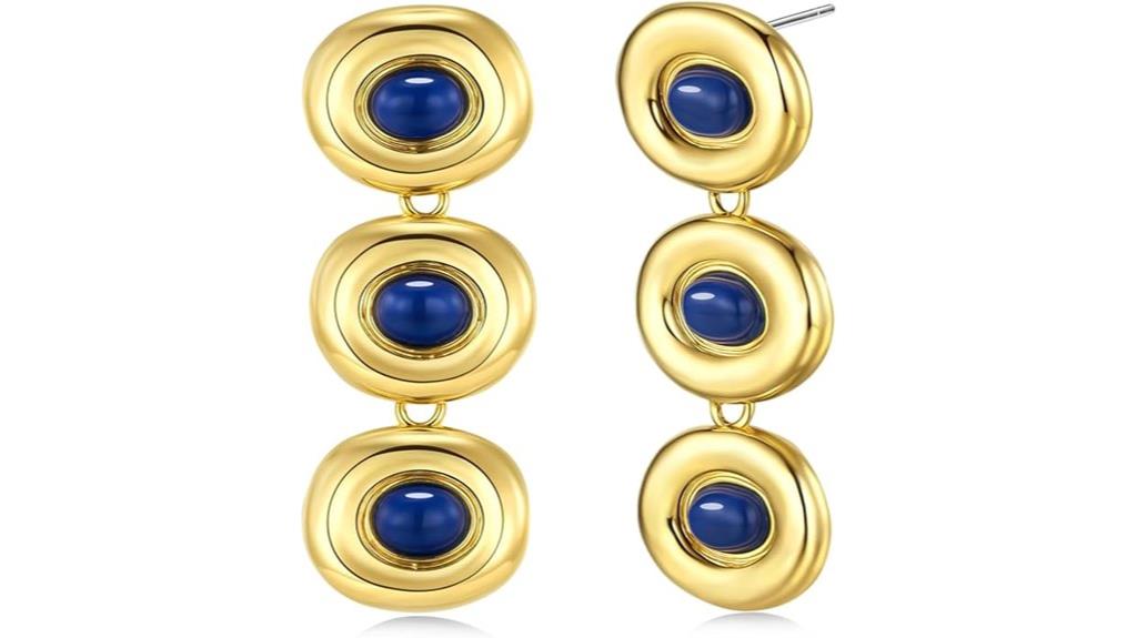 lapis lazuli earrings for women