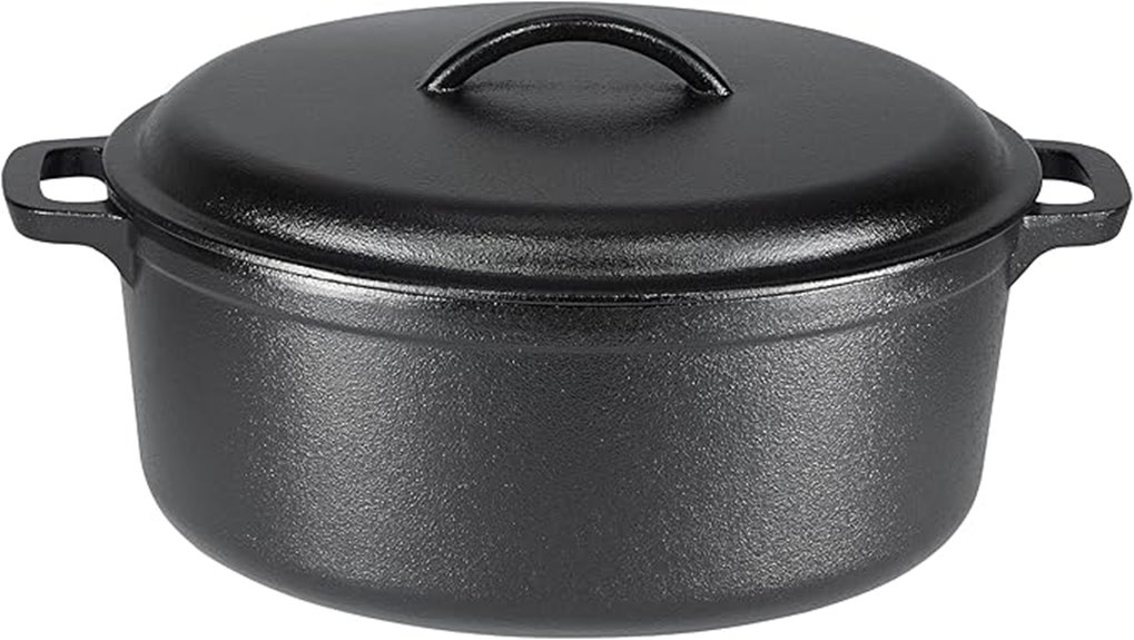large black cast iron