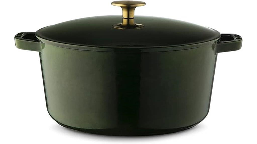large enamel cast iron dutch oven