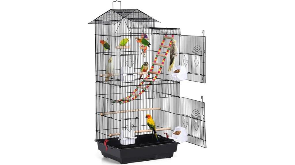 large roof top bird cage