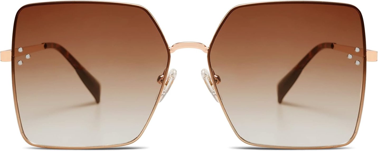 large women s square sunglasses