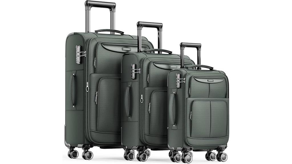 lightweight expandable luggage set