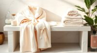 luxury bathrobe towel sets