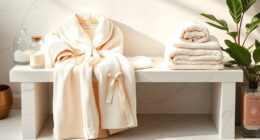 luxury bathrobe towel sets