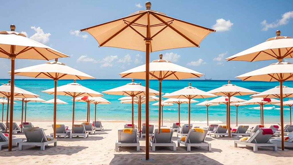 luxury beach umbrella collection