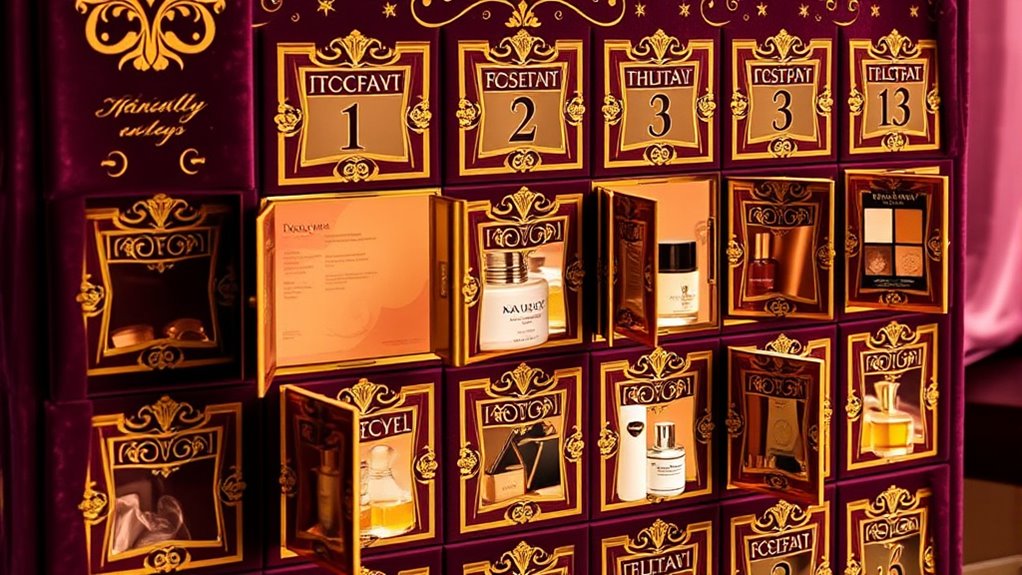 luxury beauty product selection