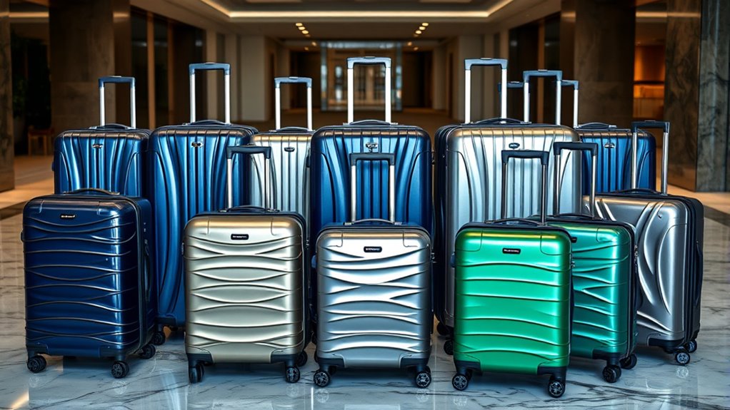 luxury durable suitcase sets