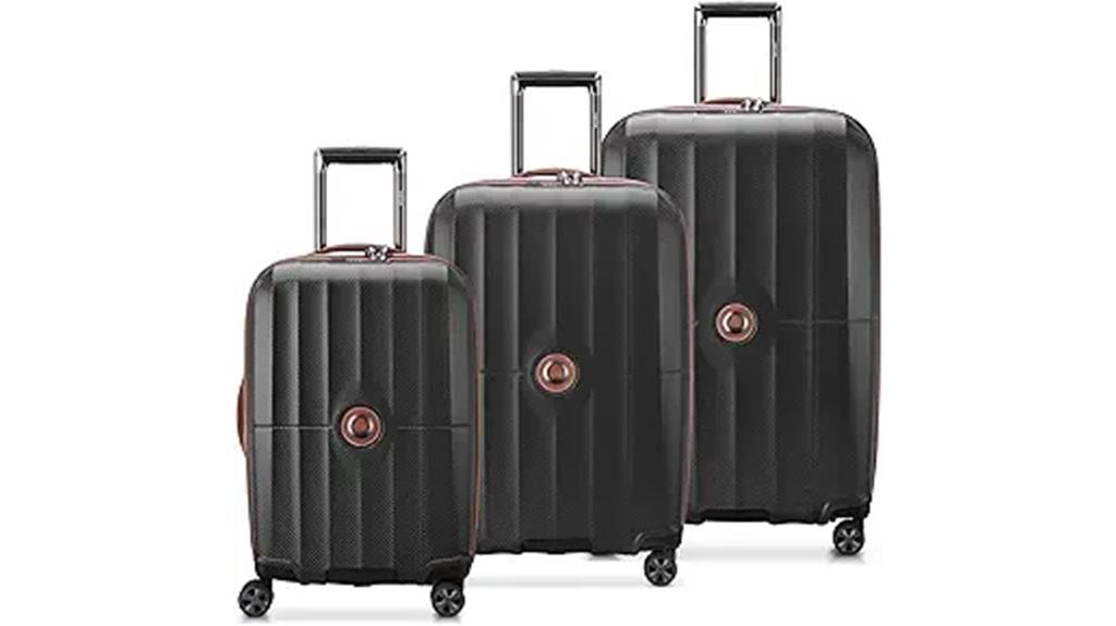 luxury hard shell suitcase set
