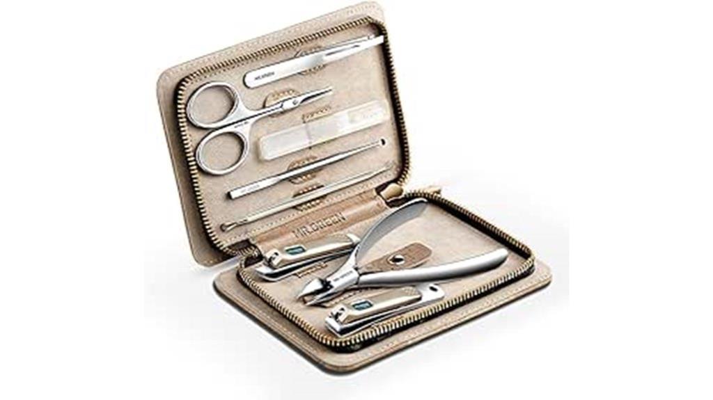 luxury leather manicure kit