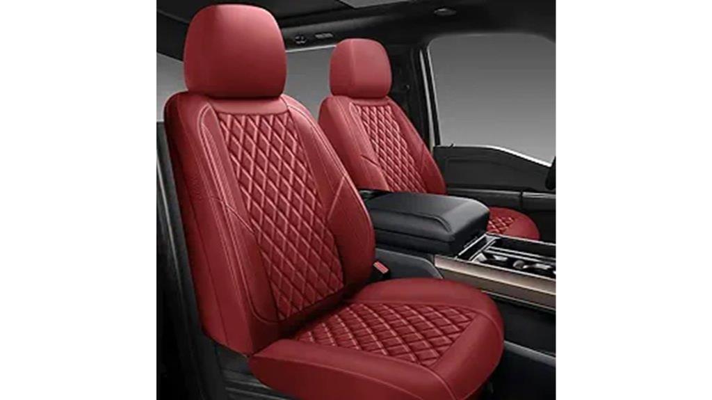 luxury leather seat cover set