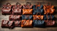 luxury leather travel bags