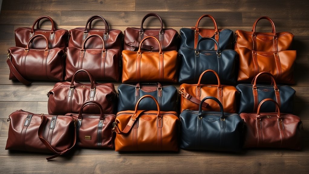 luxury leather travel bags