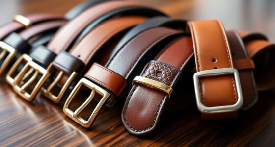 luxury men s leather belt selection