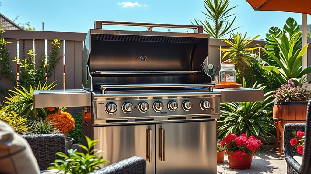 luxury outdoor grill selection