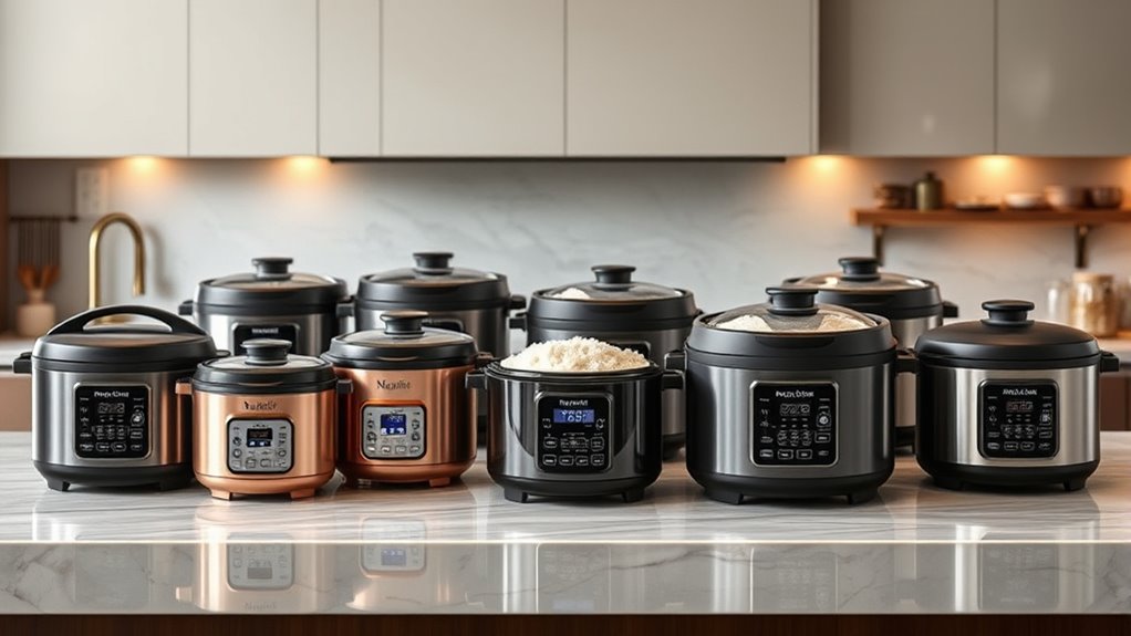 luxury rice cooker selection