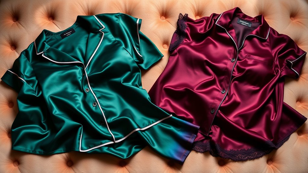 luxury silk pajama sets