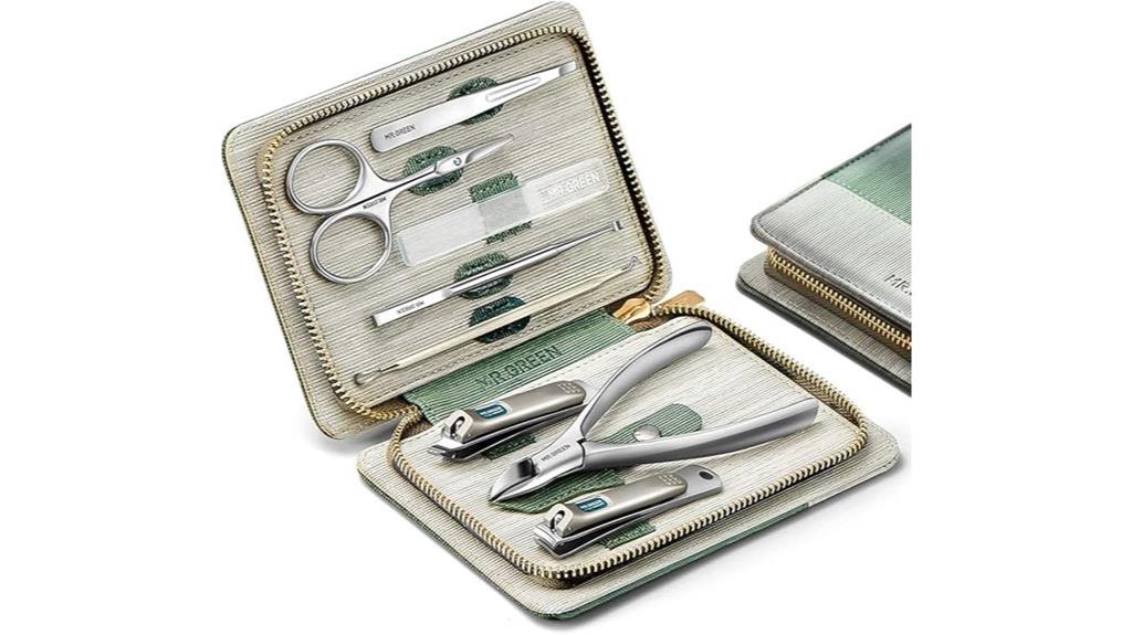 luxury stainless steel manicure kit