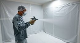 manage indoor paint overspray