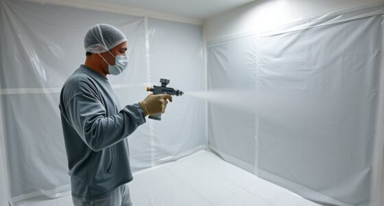 manage indoor paint overspray