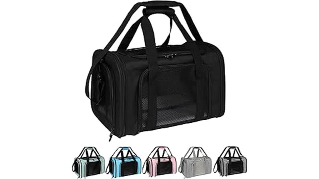 medium black pet carrier