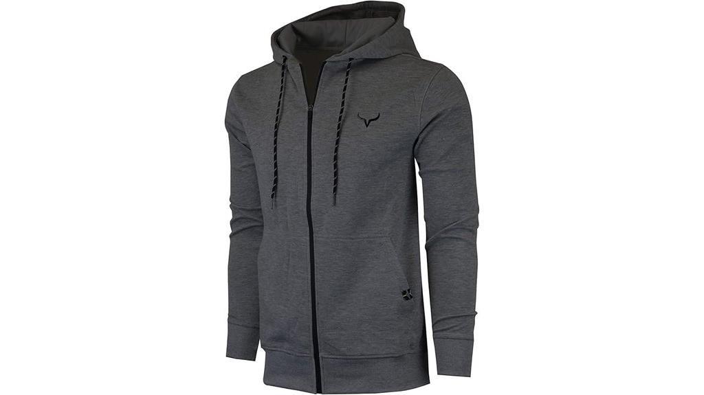men s gym zip sweatshirt