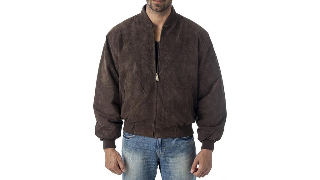 men s leather baseball jacket