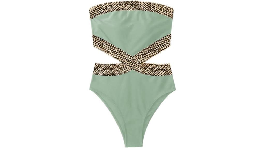 milumia strapless one piece