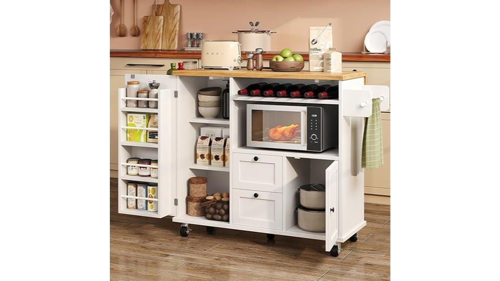 mobile kitchen storage island