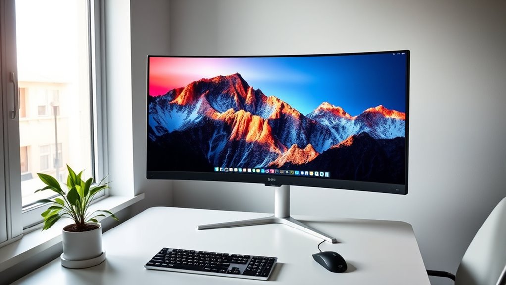 monitor size resolution ergonomics