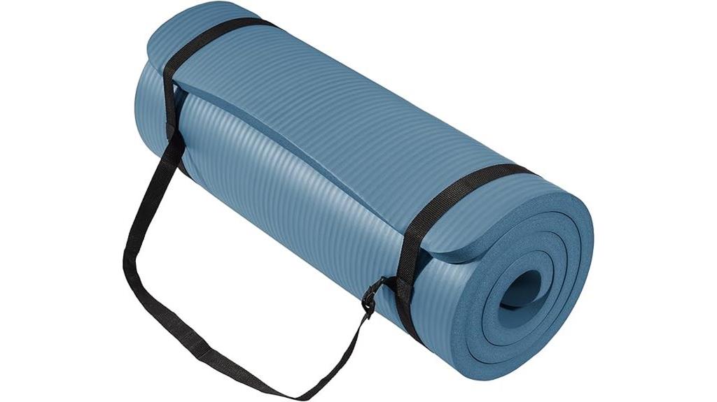 non slip yoga mat with strap
