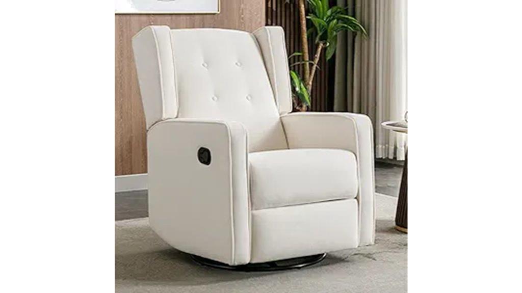 nursery swivel rocker recliner
