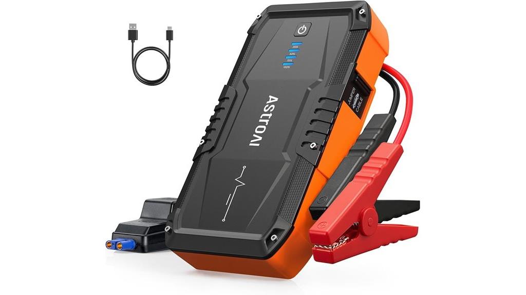 orange astroai jump starter