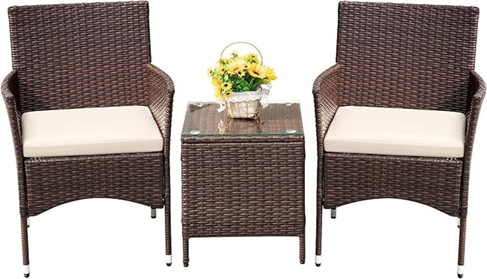 outdoor rattan furniture set